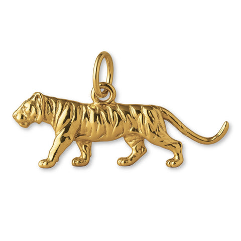 18ct Yellow Gold - Siberian Tiger Charm