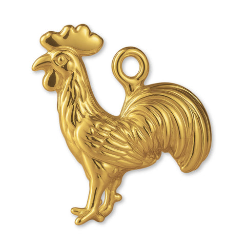 9ct Yellow Gold - Barn Rooster Charm