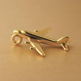 9ct Yellow Gold - Airliner Plane Charm