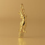18ct Yellow Gold - Fluffy Cockatoo Charm