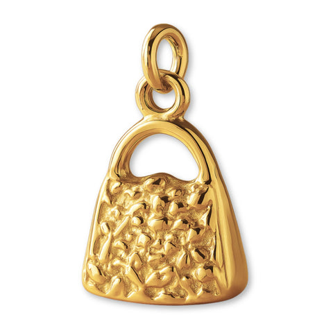 18ct Yellow Gold - Ornate Purse Charm