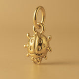 18ct Yellow Gold - Spotted Ladybug Charm