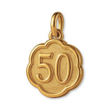 9ct Yellow Gold - 50th Clover Charm