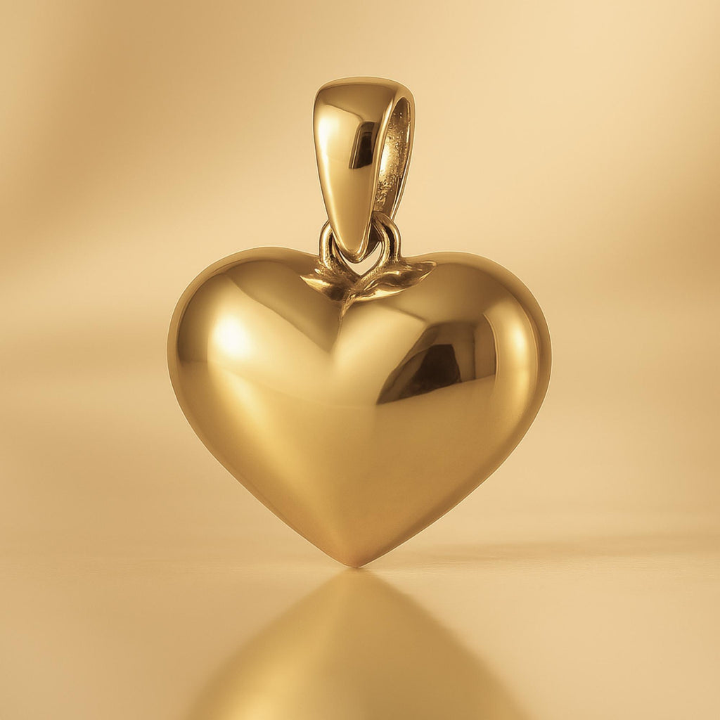 18ct Yellow Gold - Radiant Heart Charm