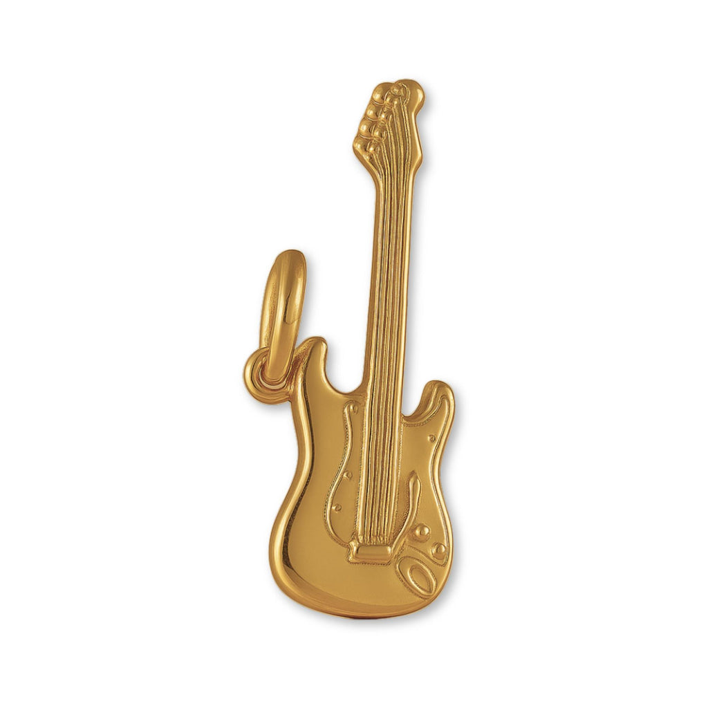18ct Yellow Gold - Strat Electric Guitar Charm