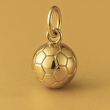 18ct Yellow Gold - Soccer Ball Charm