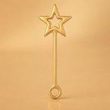 18ct Yellow Gold - Star Wand Charm