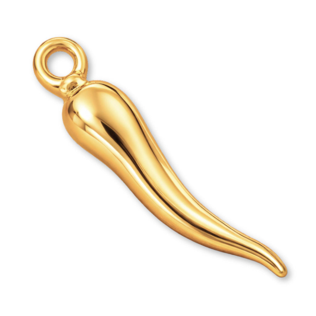 18ct Yellow Gold - Cornicello Charm