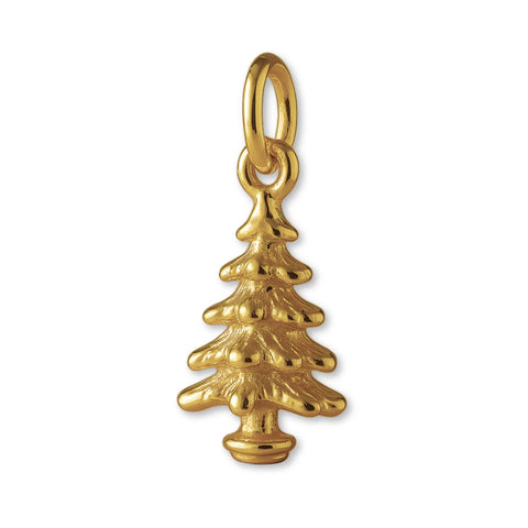 18ct Yellow Gold - Pine Christmas Tree Charm