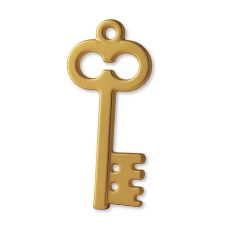18ct Yellow Gold - Castle Tower Key Charm