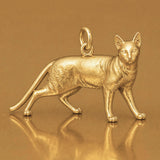 18ct Yellow Gold - Egyptian Mau Cat Charm
