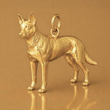 9ct Yellow Gold - Australian Cattle Dog Charm