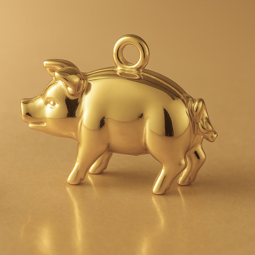 9ct Yellow Gold - Heritage Pig Charm