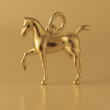 9ct Yellow Gold - Prancing Horse Charm