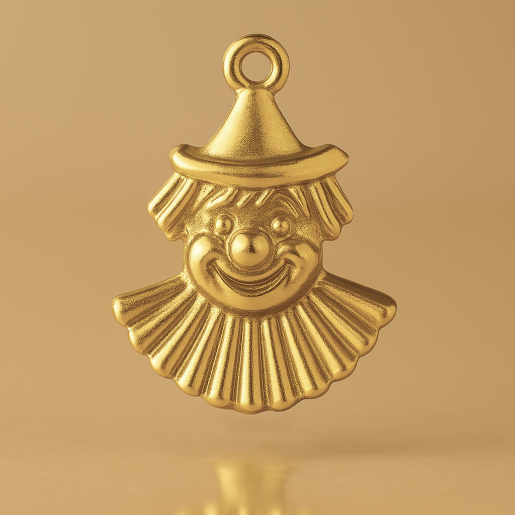 9ct Yellow Gold - Carnival Clown Charm