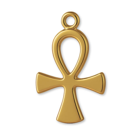 18ct Yellow Gold - Egyptian Ankh Charm