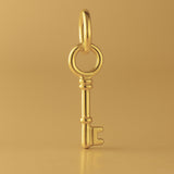 18ct Yellow Gold - Classic Vintage Key Charm