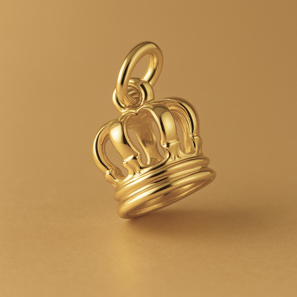 9ct Yellow Gold - Regal Crown Charm