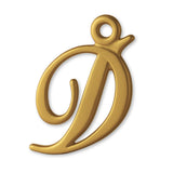 9ct Yellow Gold - Cursive Letter Charm
