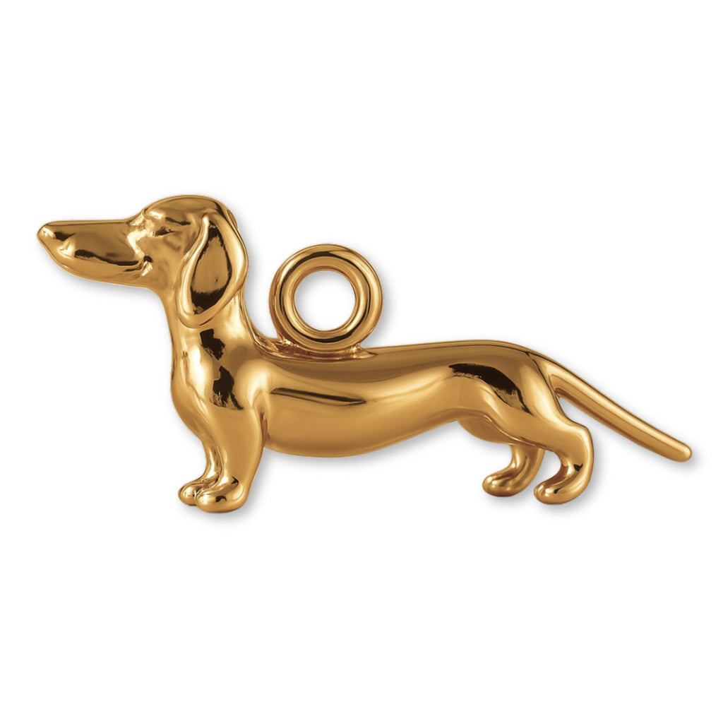 9ct Yellow Gold - Classic Dachshund Dog Charm