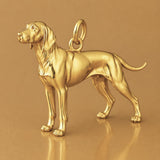18ct Yellow Gold - Vizsla Dog Charm