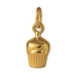 9ct Yellow Gold - Mini Cupcake Charm