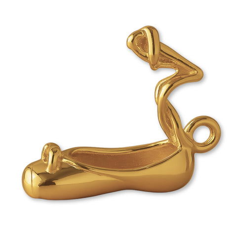 9ct Yellow Gold - Ballet Slipper Charm