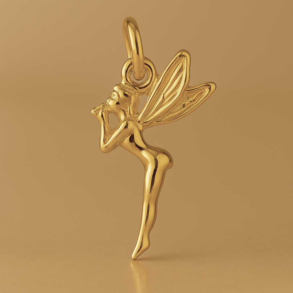 18ct Yellow Gold - Whimsical Fairy Charm