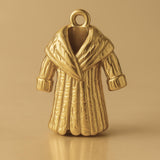 9ct Yellow Gold - Puffy Winter Coat Charm