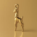 9ct Yellow Gold - Silky Llama Charm