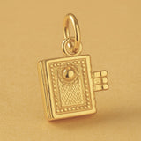 18ct Yellow Gold - Book Worm Charm