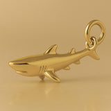 18ct Yellow Gold - Great White Shark Charm
