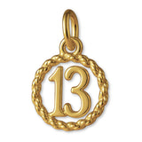 9ct Yellow Gold - 13 Wreath Charm