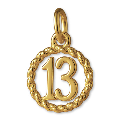 9ct Yellow Gold - 13 Wreath Charm