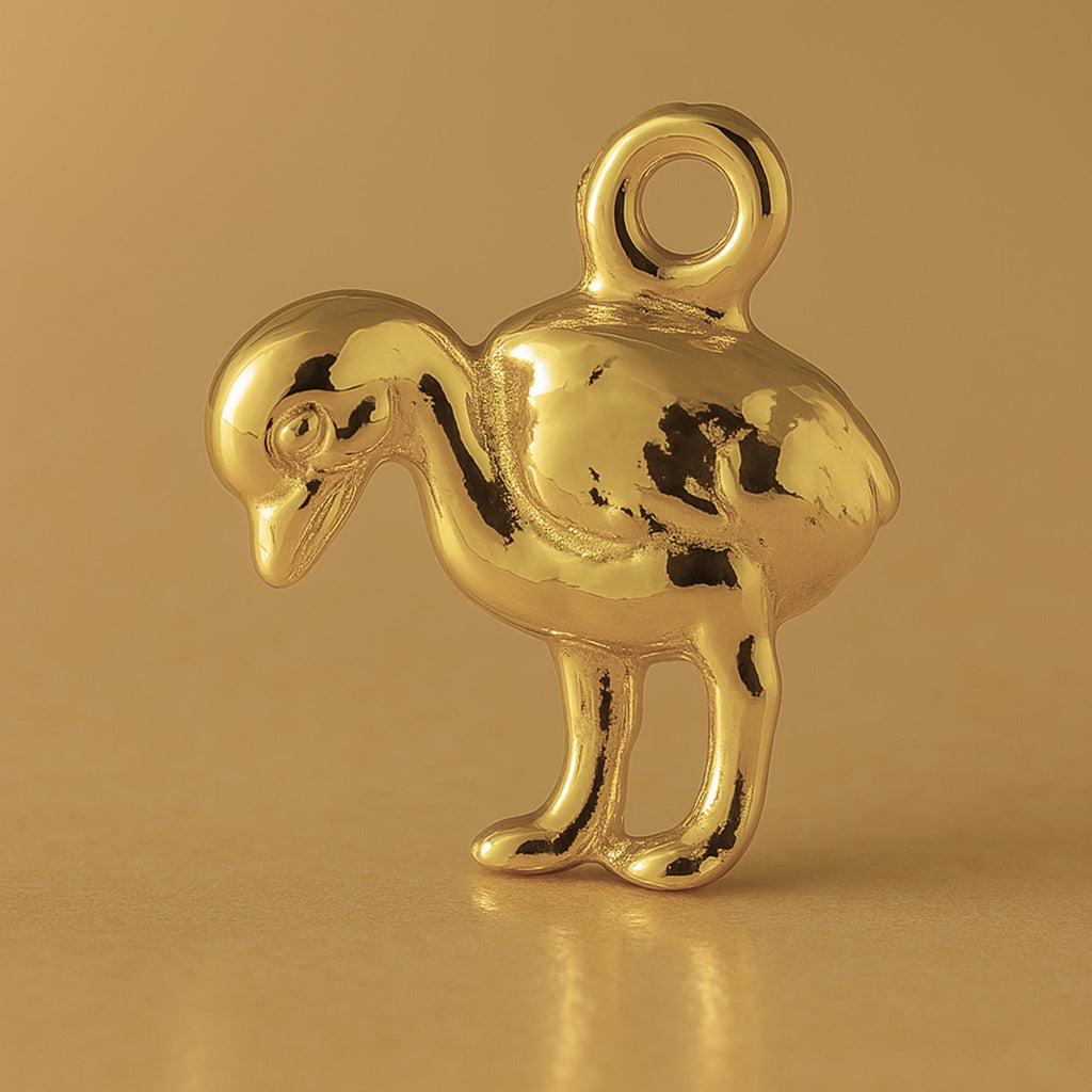 9ct Yellow Gold - Baby Chicklet Charm