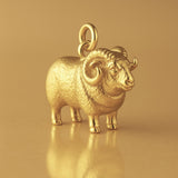 9ct Yellow Gold - Boreray Ram Charm