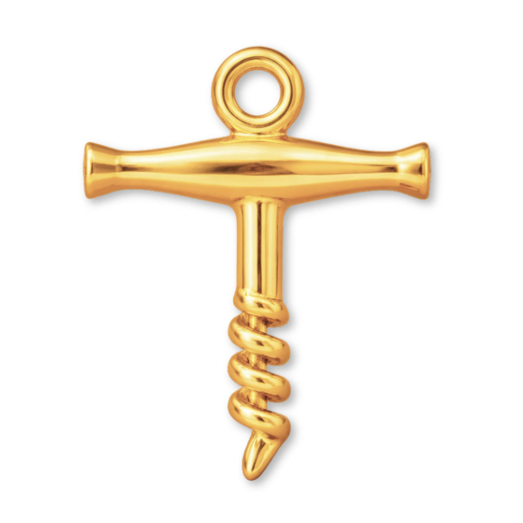 9ct Yellow Gold - Traditional Corkscrew Charm