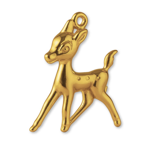 9ct Yellow Gold - Woodlands Fawn Charm