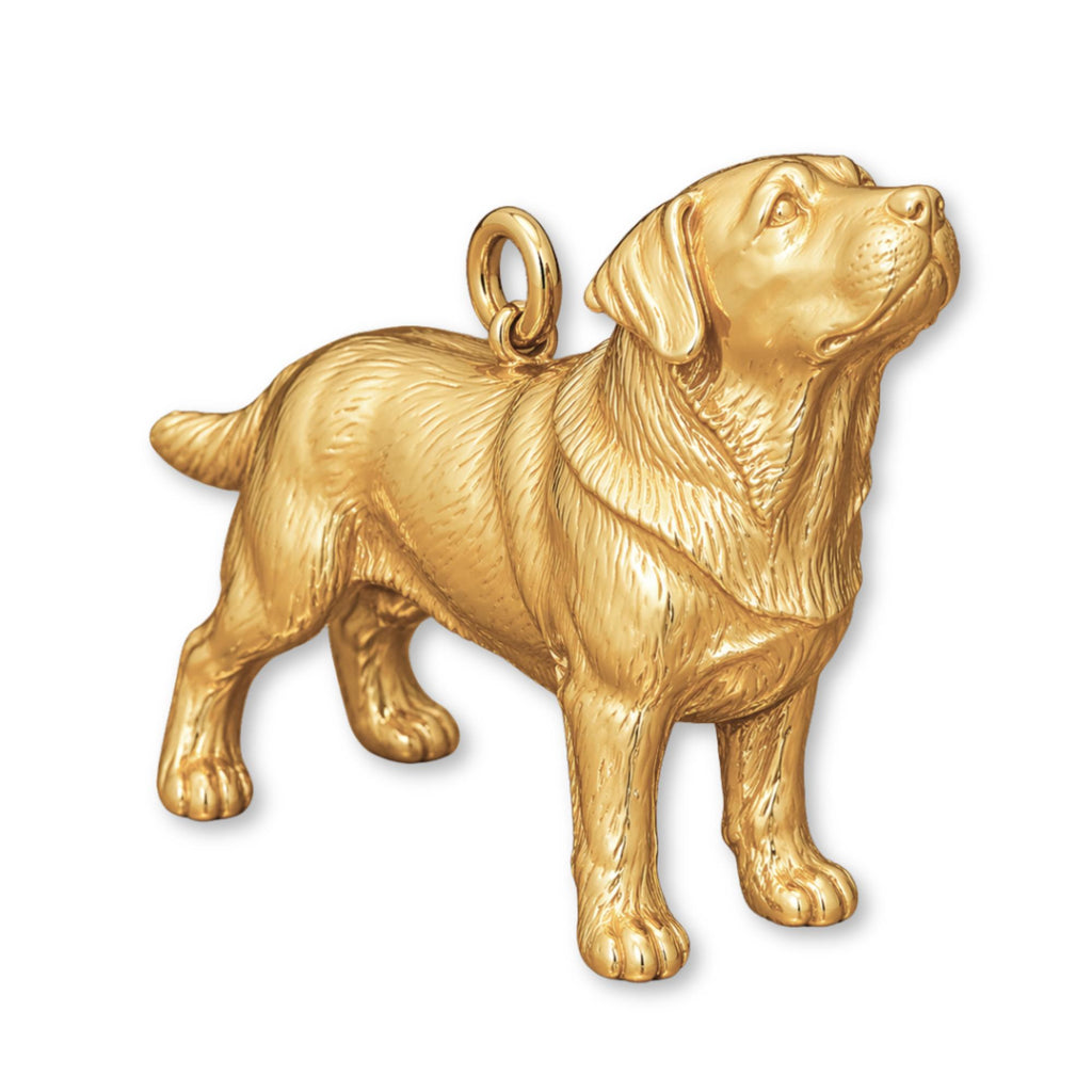 9ct Yellow Gold - Labrador Retriever Dog Charm