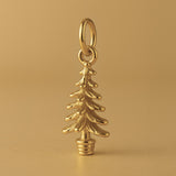 18ct Yellow Gold - Potted Fir Christmas Tree Charm