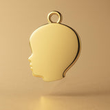 9ct Yellow Gold - Boys Silhouette  Charm