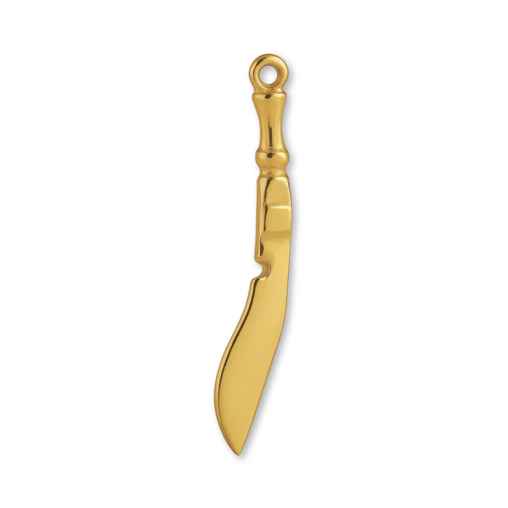 18ct Yellow Gold - Kukri Knife Charm