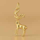 18ct Yellow Gold - Rudolph Reindeer Charm