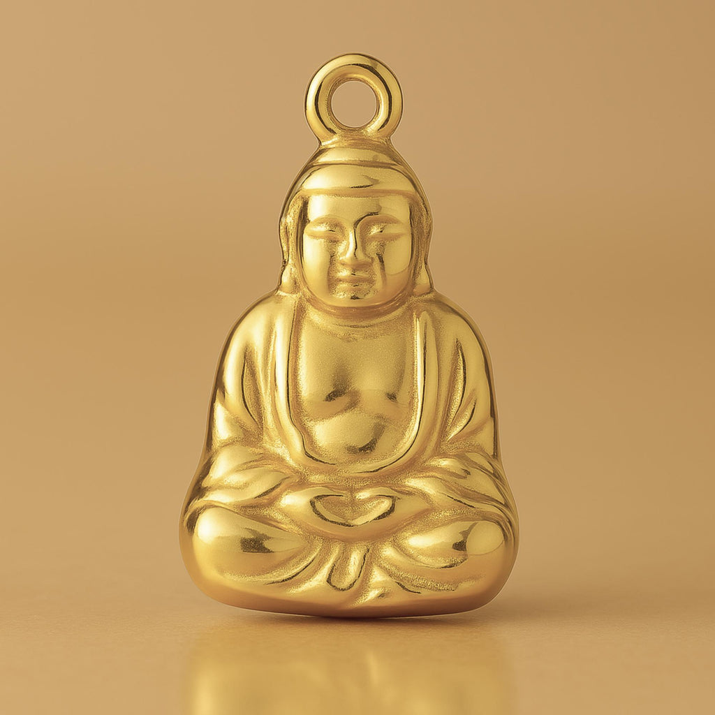 18ct Yellow Gold - Meditating Buddha Charm