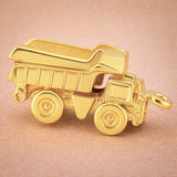 18ct Yellow Gold - Tipper Dump Truck Charm