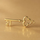 9ct Yellow Gold - 21 Clover Key Charm