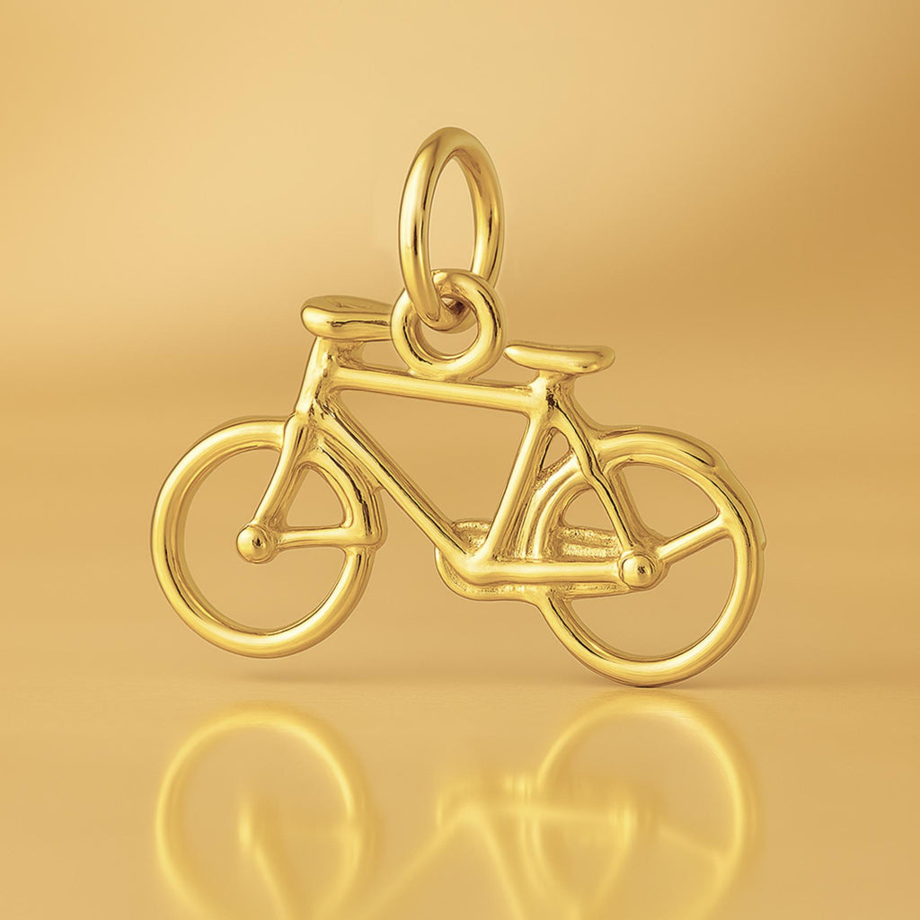 18ct Yellow Gold - Classic Bicycle Charm