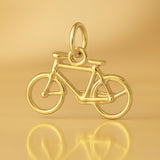 18ct Yellow Gold - Classic Bicycle Charm