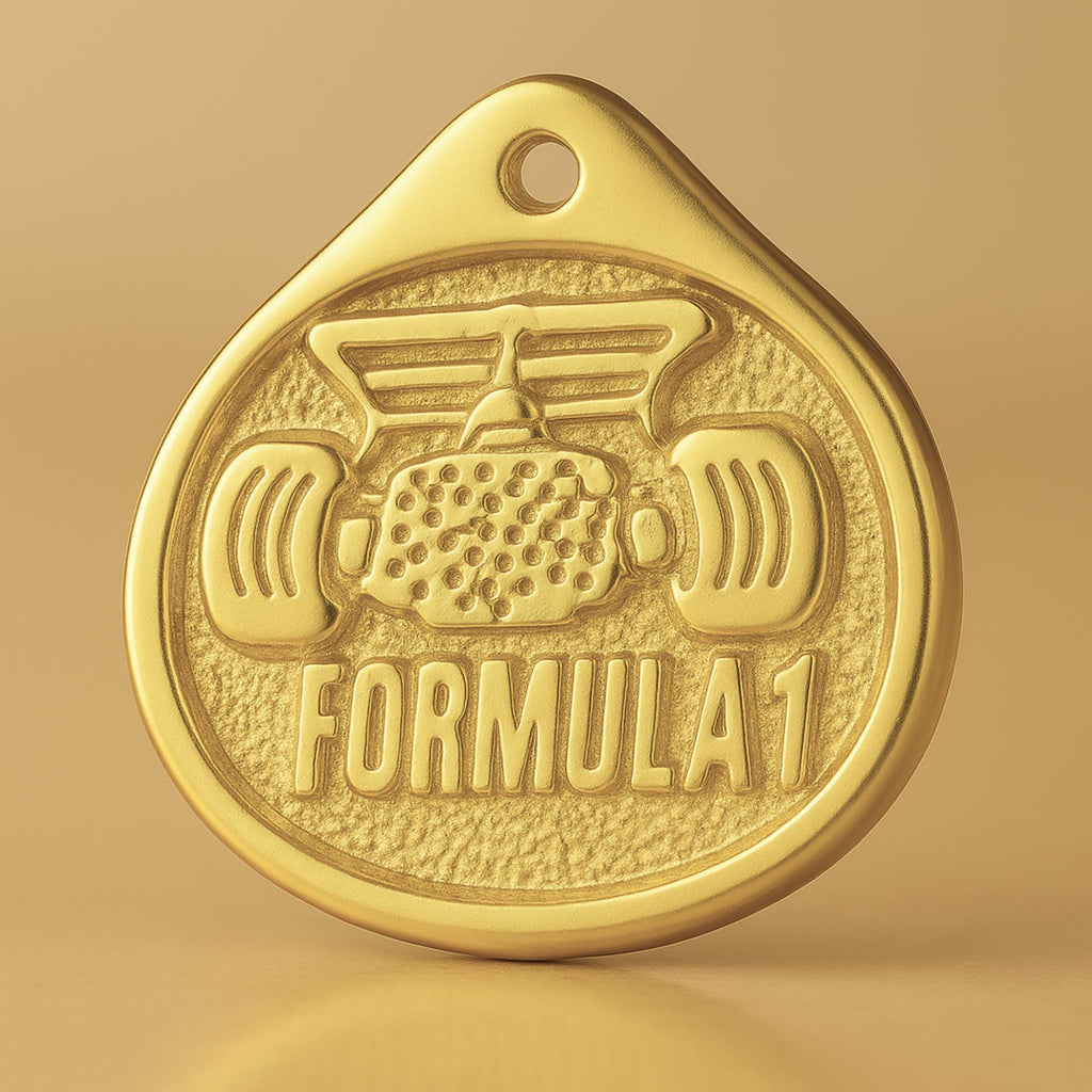 18ct Yellow Gold - Formula 1 Charm