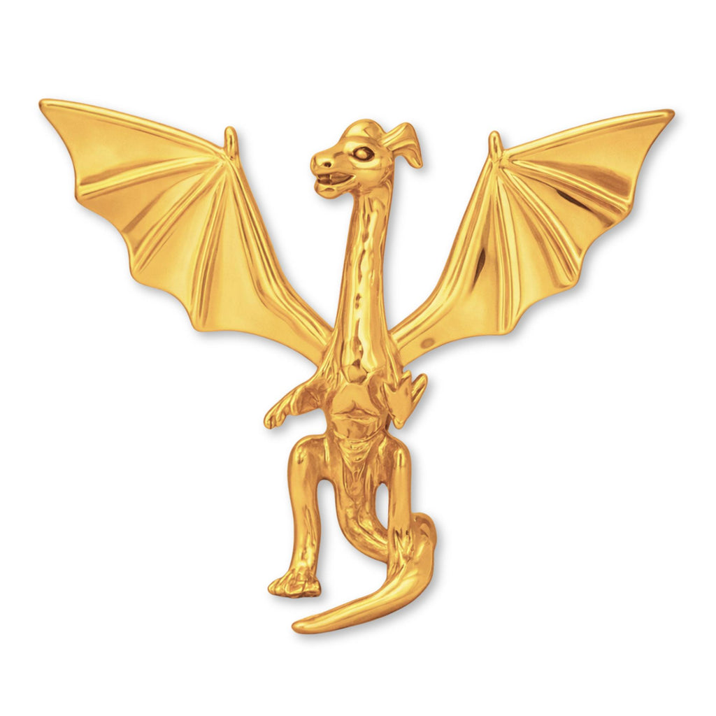 9ct Yellow Gold - Flying Dragon Charm